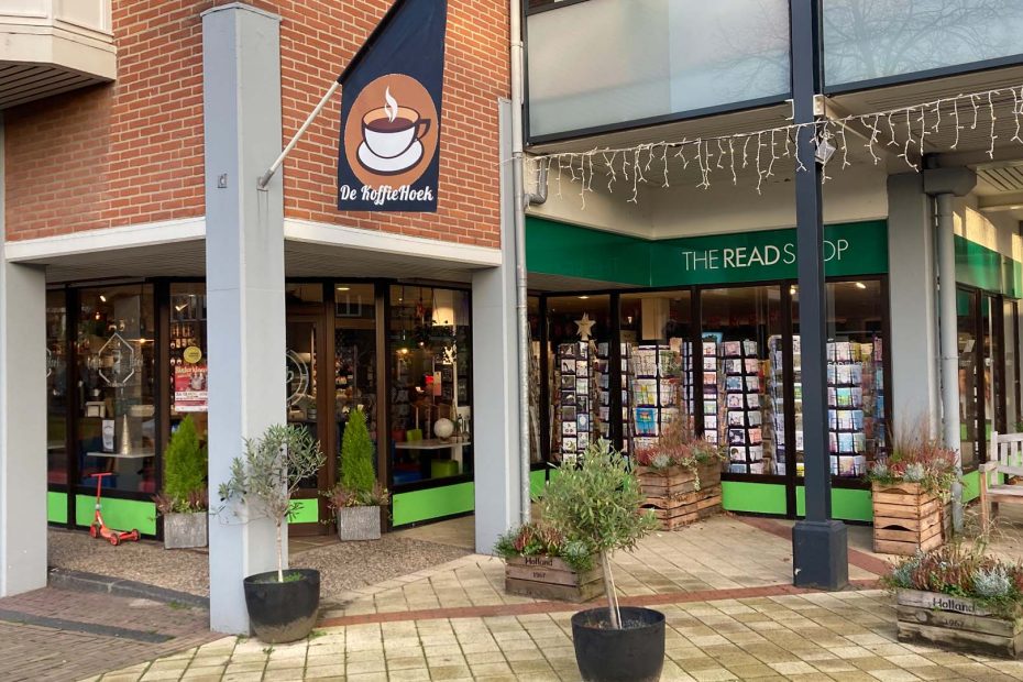 The Readshop in Rijnsburg heeft een koffiehoek voor ontmoeting