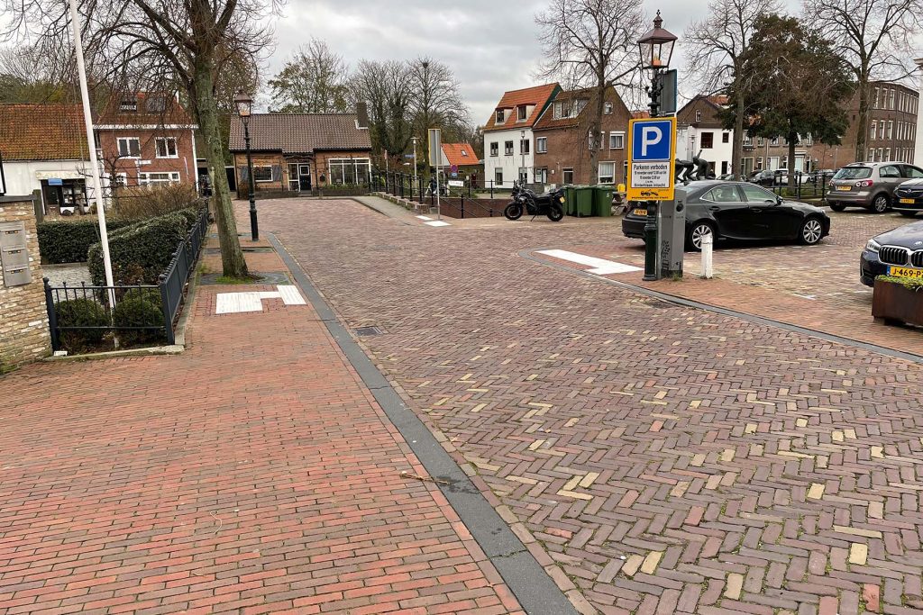 Ribbeltegels bij de Turfmarkt